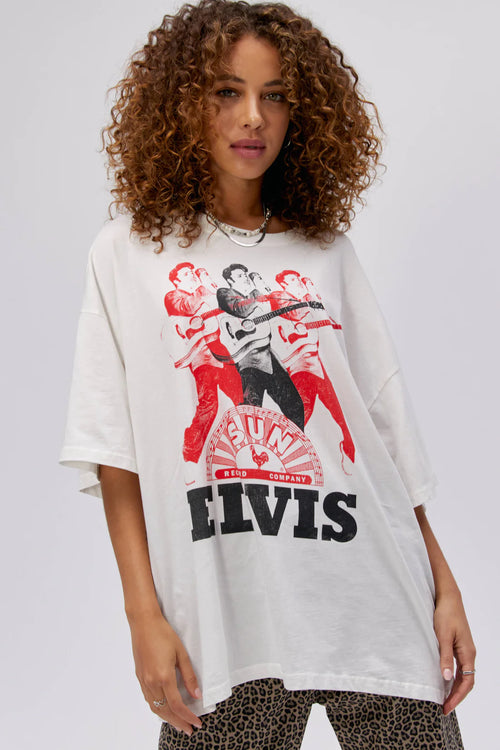 daydreamer sun records elvis graphic tee oversized