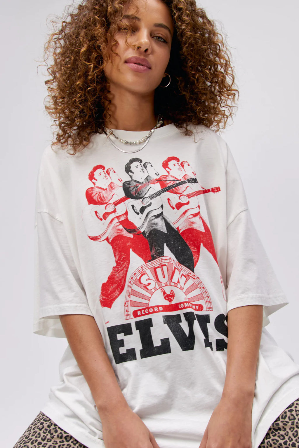 daydreamer sun records elvis graphic tee oversized