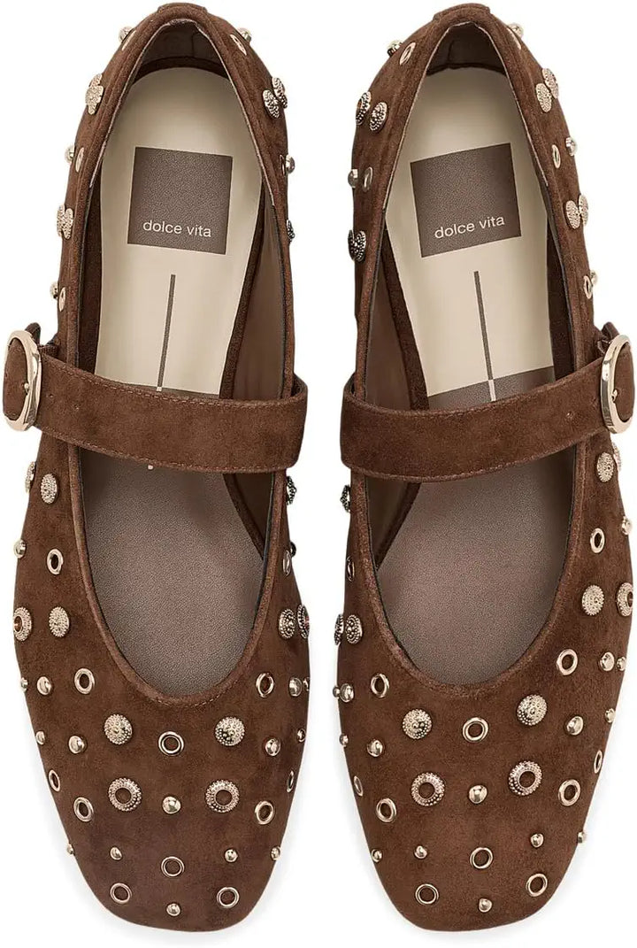 dolce vita cocoa mella brown ballet flats