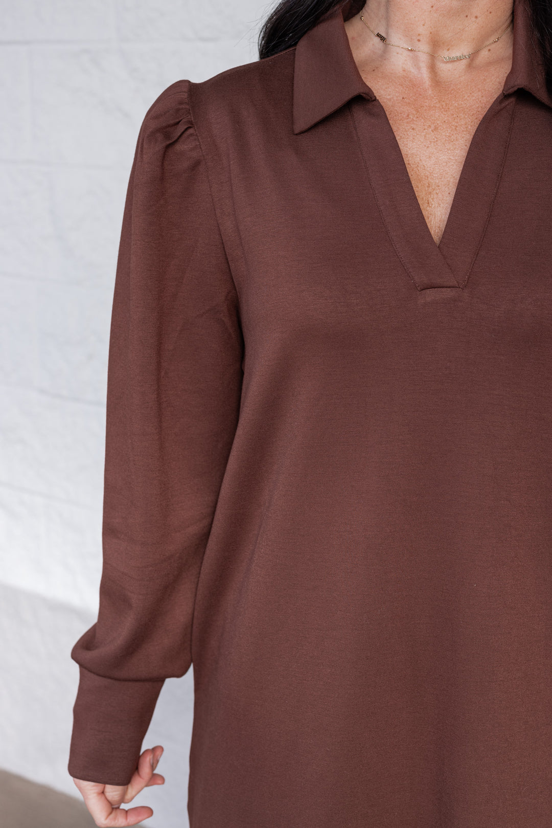 Choosing Happiness Brown Midi Dress