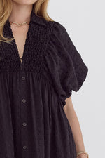 entro black midi dress 