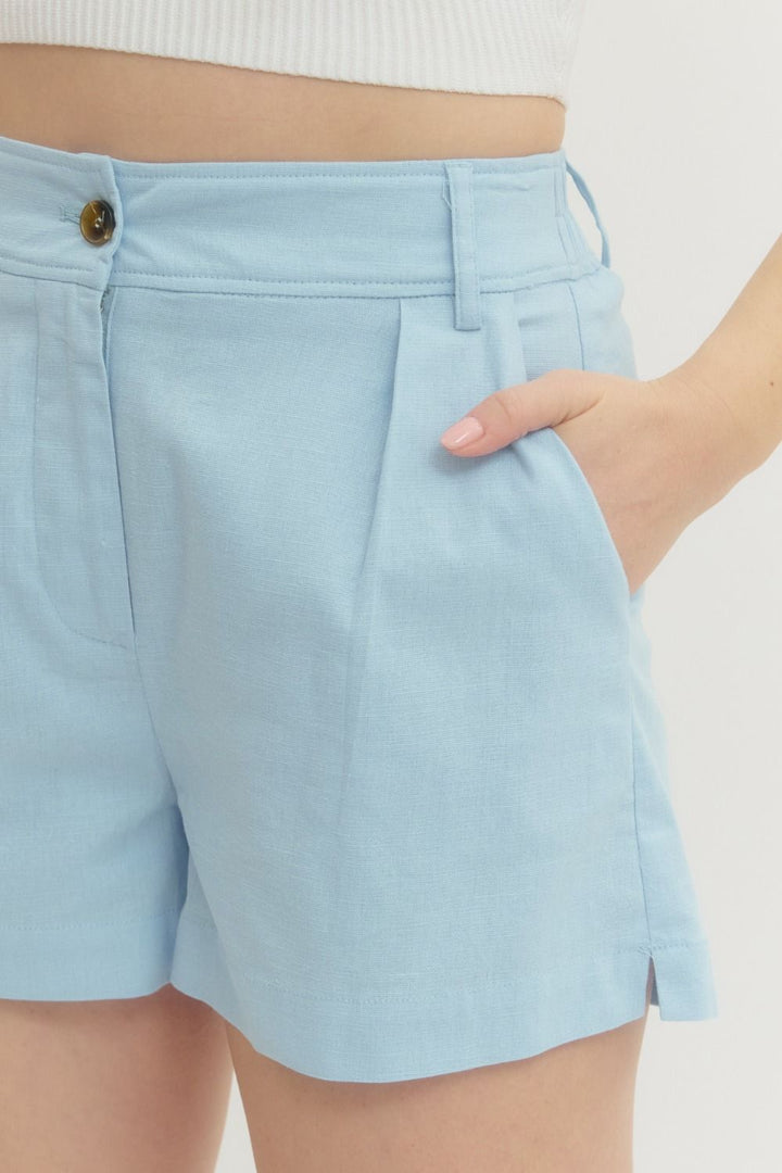 Harbor Stroll Light Blue Shorts