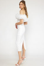 tulle white strapless wedding shower dress