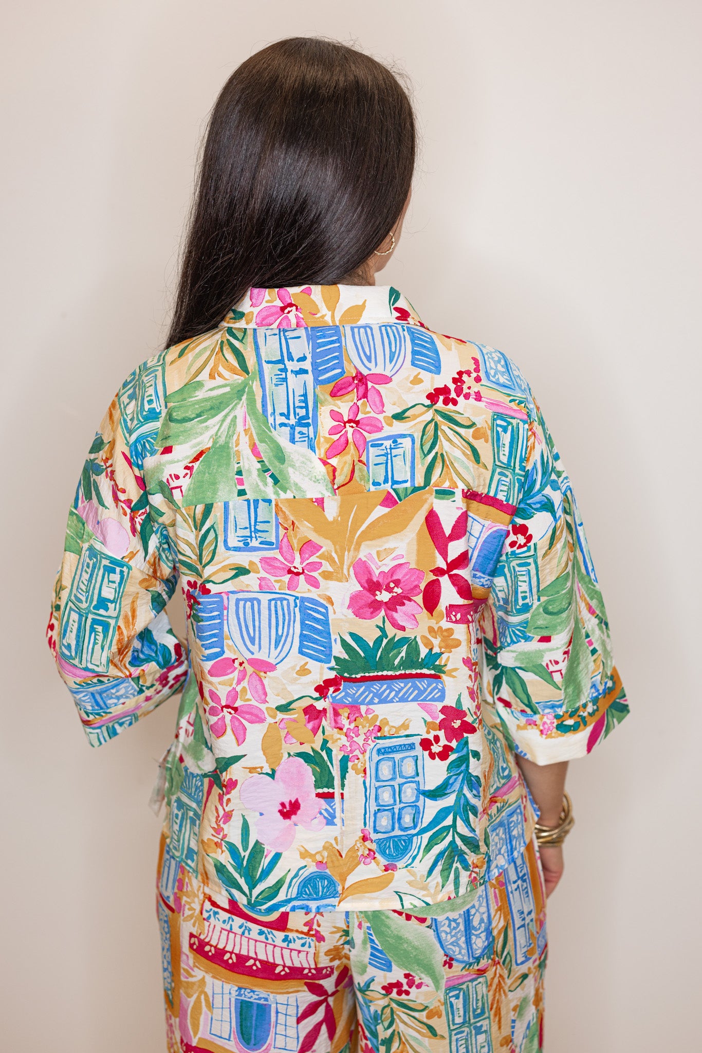 Tropical Print Pants And Top Set | Purple Door Boutique | Commerce GA