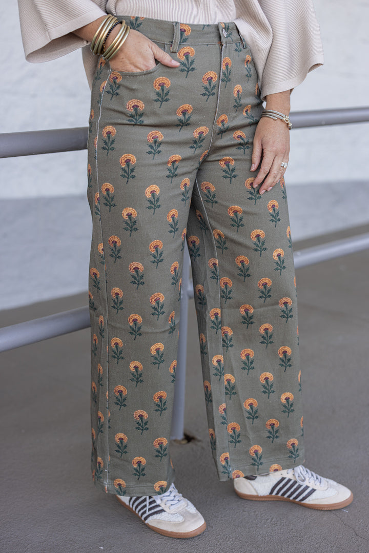 Olive Green Pants by Entro