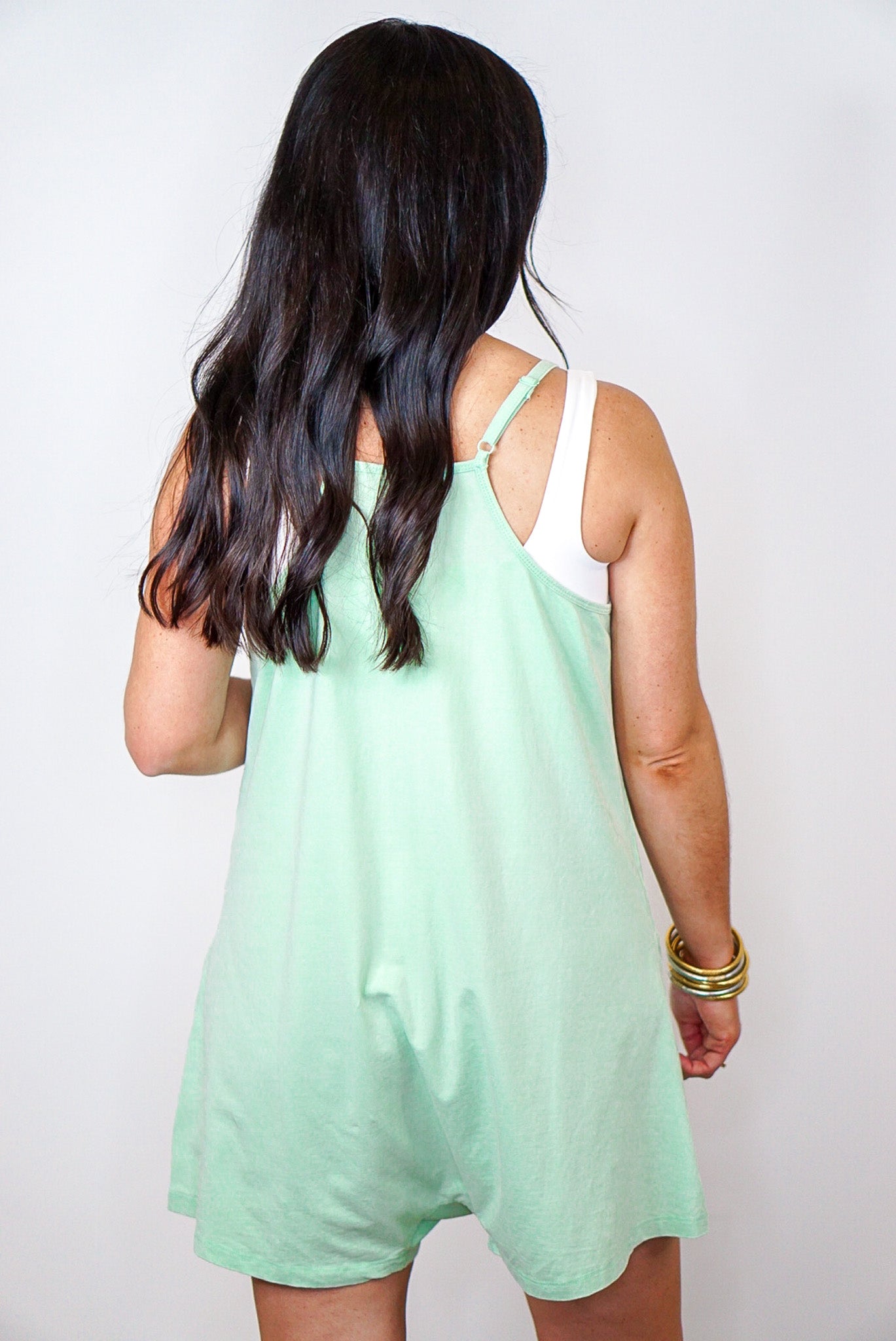 Running Errands Mint Green Romper – Purple Door Boutique