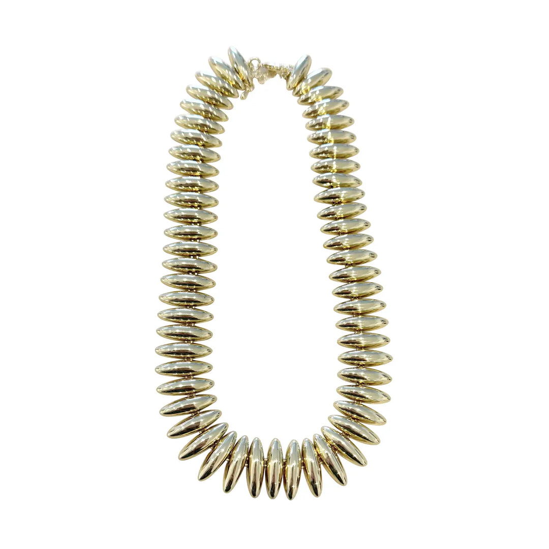 gemelli faye gold statement necklace