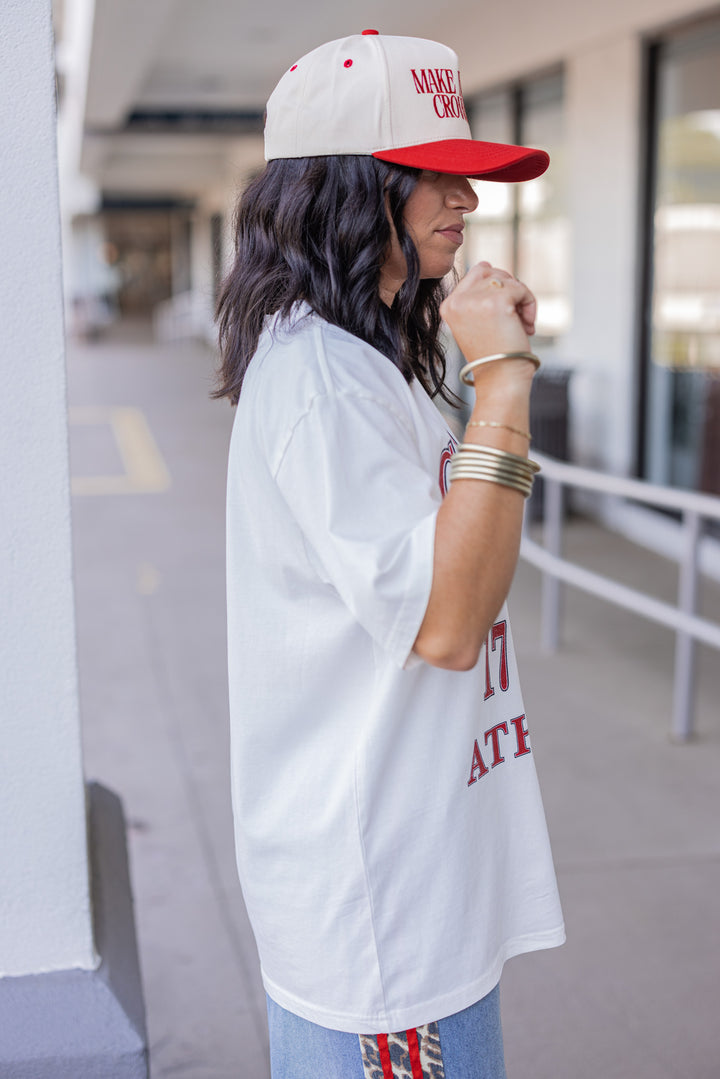Gameday Couture Georgia Bulldogs Athens Tee showing up close side view