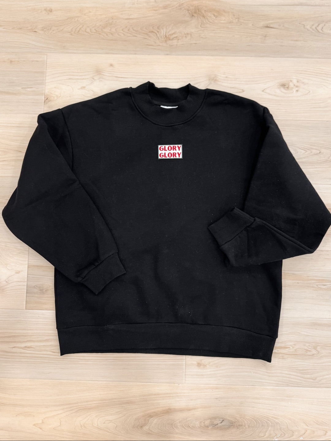 glory glory Georgia black mock neck sweatshirt
