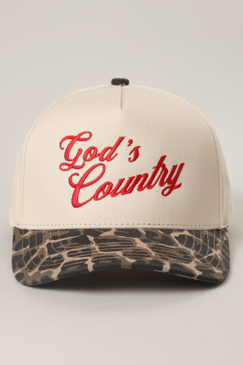 god's country usa women's trucker hat