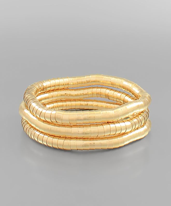 slinky gold bracelets
