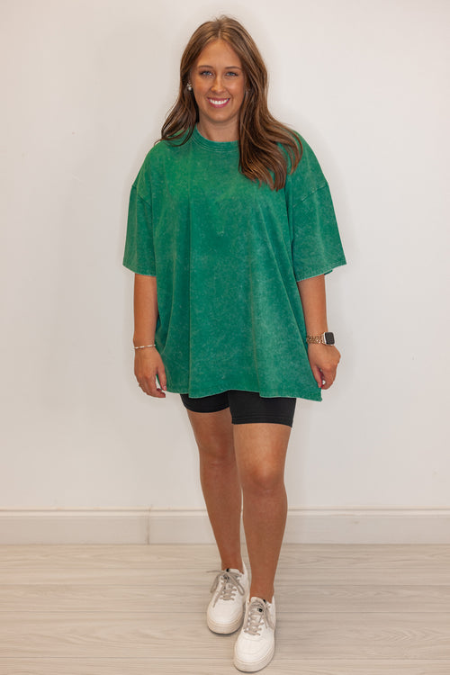 Washed Forest Boyfriend Tee