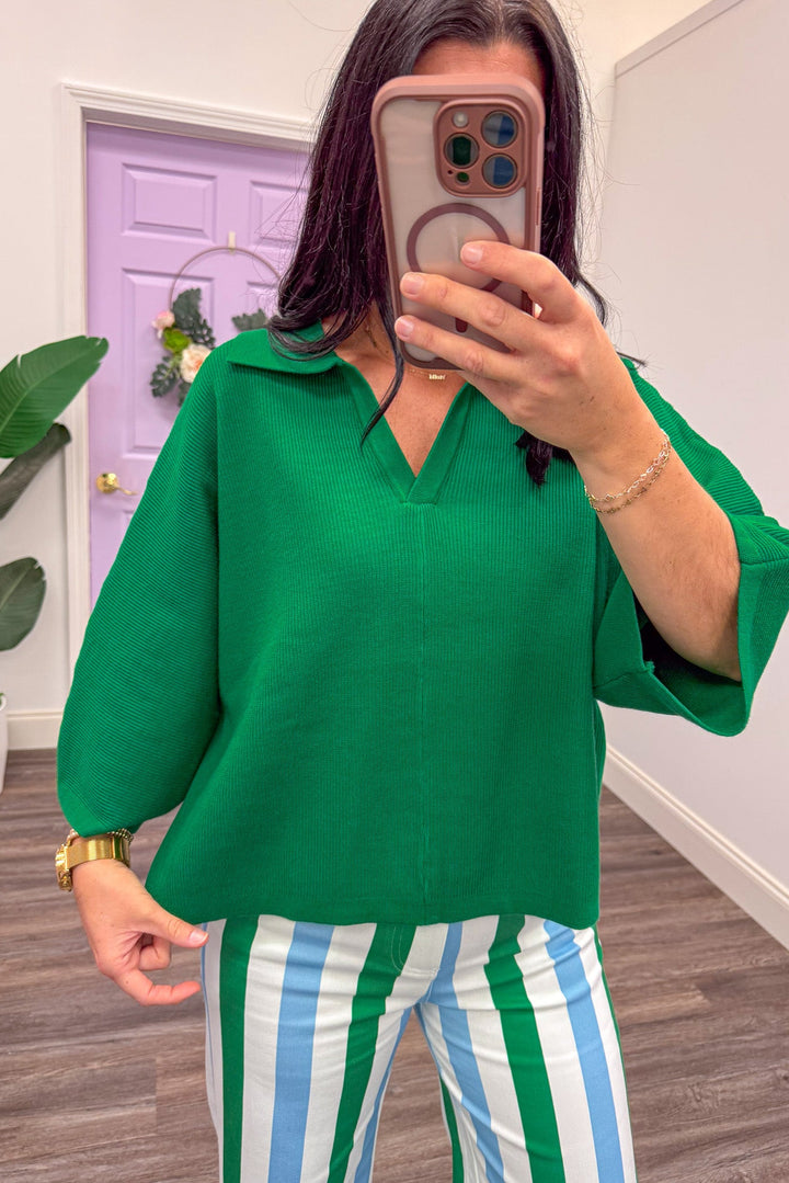 Women's Summer green sweater top