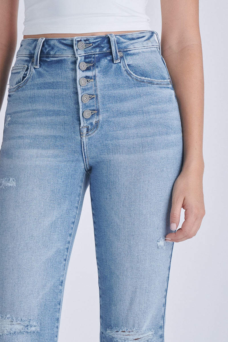 hidden tracy jeans denim button