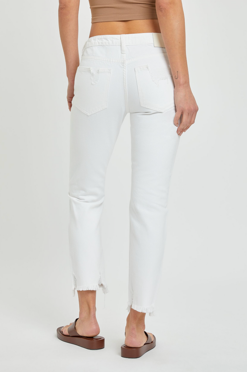 hidden jeans white distressed denim
