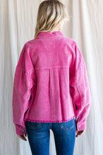 hot pink corduroy jacket