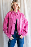hot pink corduroy jacket