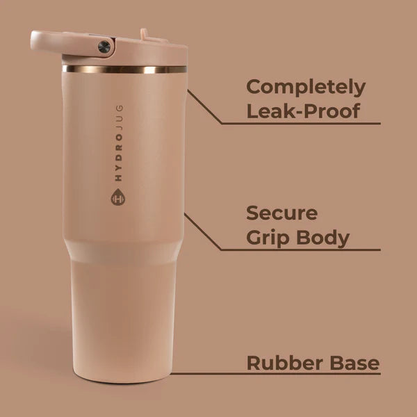 32oz Caramel Hydrojug Sport features