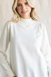 MOCK NECK jodifl ivory sweater top