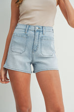 just black denim high waist denim shorts