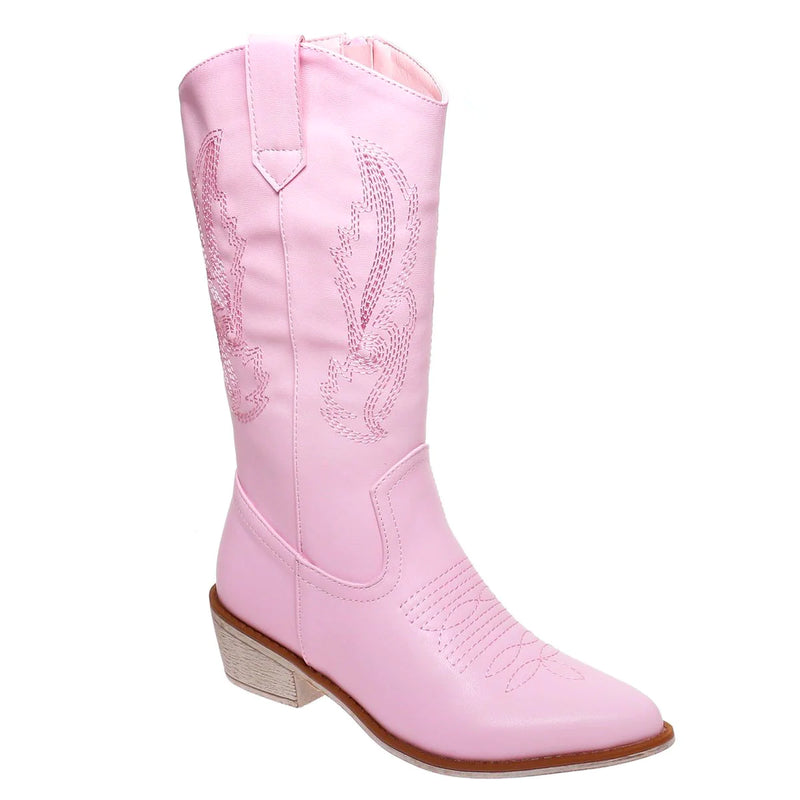 youth pink wilder western cowgirl boots