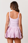 Peach Love California Lavender sleeveless pleated tennis dress lined with shorts