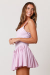 Peach Love California Lavender sleeveless pleated tennis dress lined with shorts