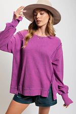 lilac oversized  sweatshirt