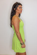 lime green activewear tennis dress