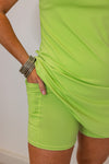 lime green activewear tennis dress