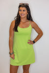 lime green activewear tennis dress