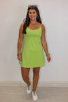 lime green activewear tennis dress