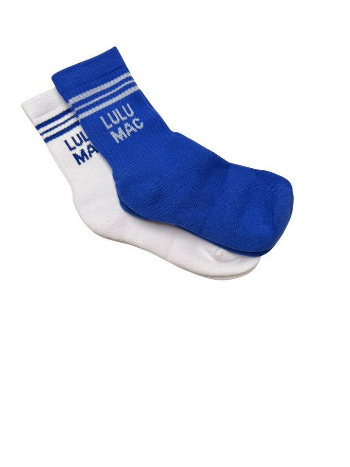 lulu mac 2 pairs box royal blue socks