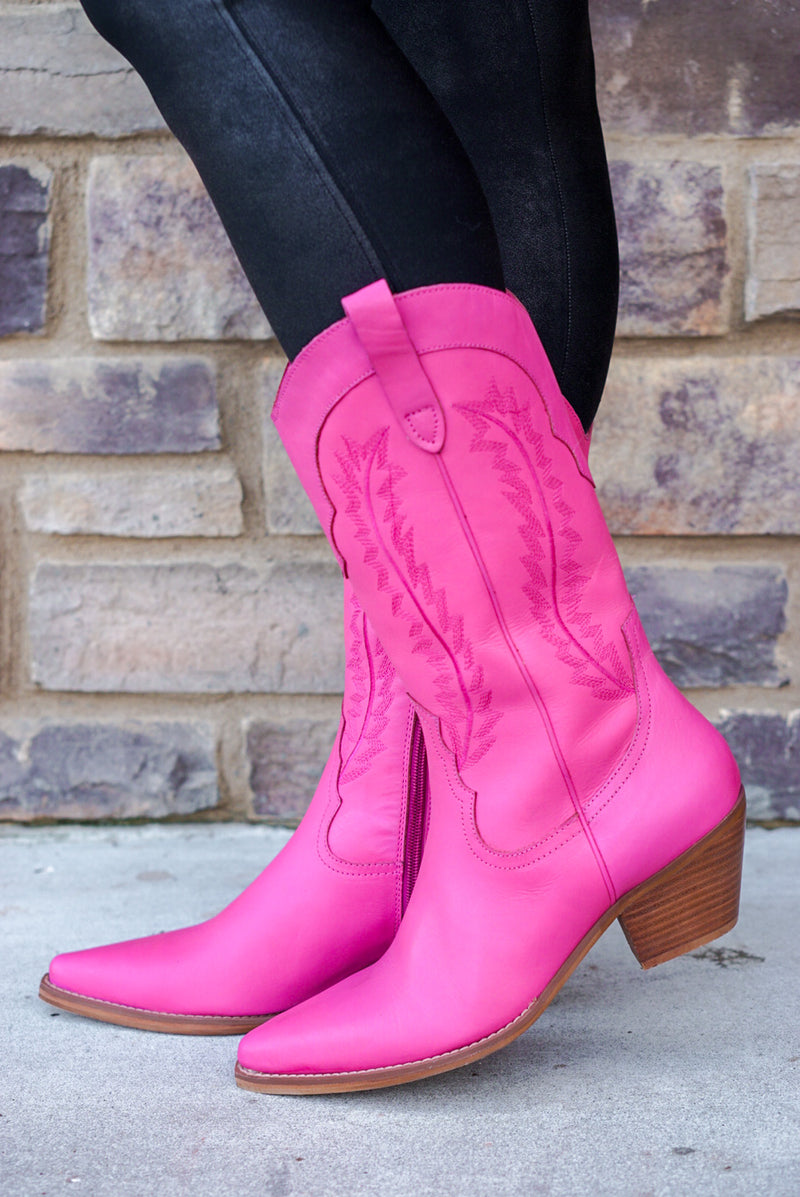Pink boots cowgirl Clearance