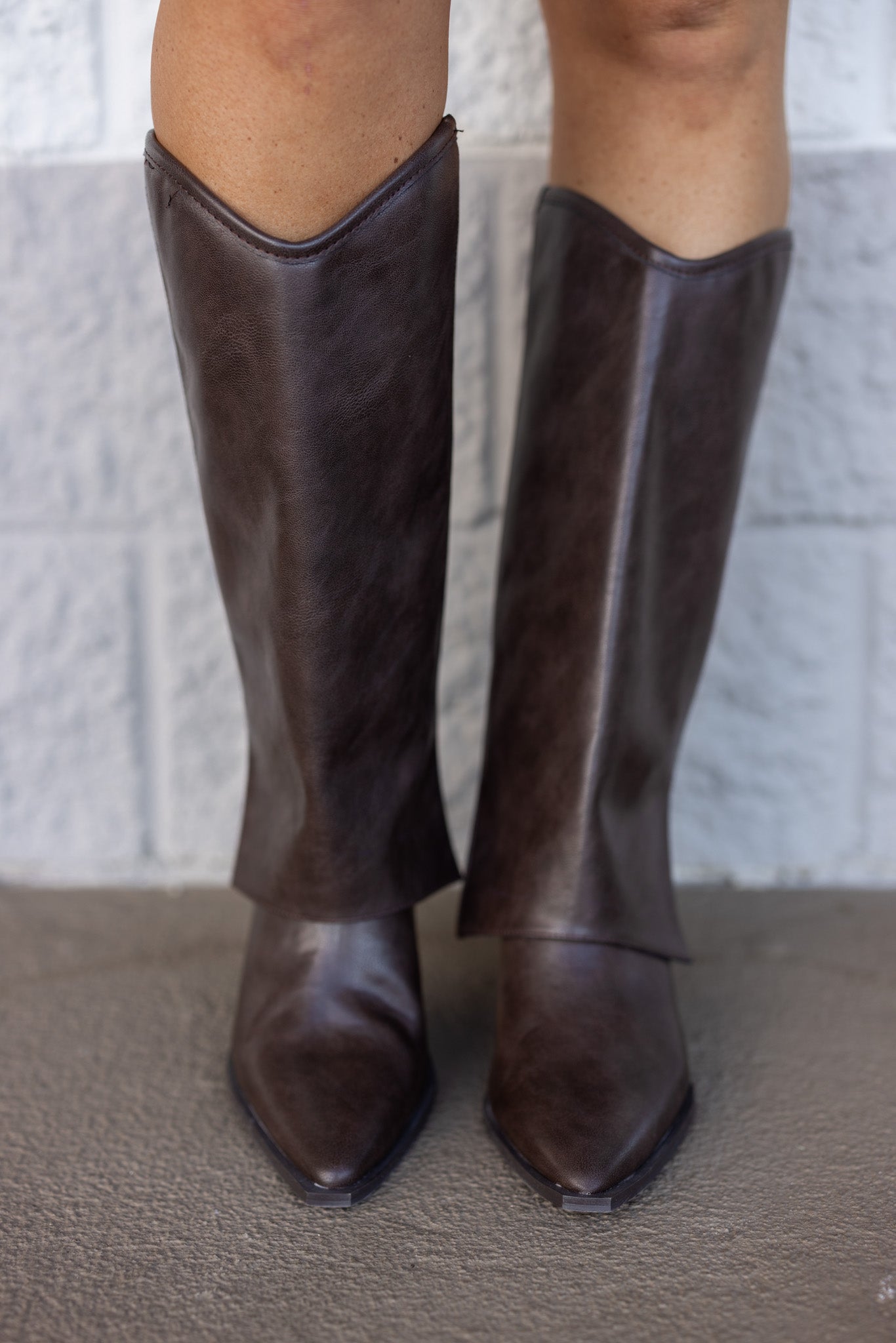 Matisse Walker Coffee Brown Foldover Western Boots – Purple Door
