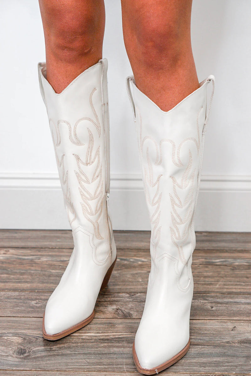 matisse agency white western boots