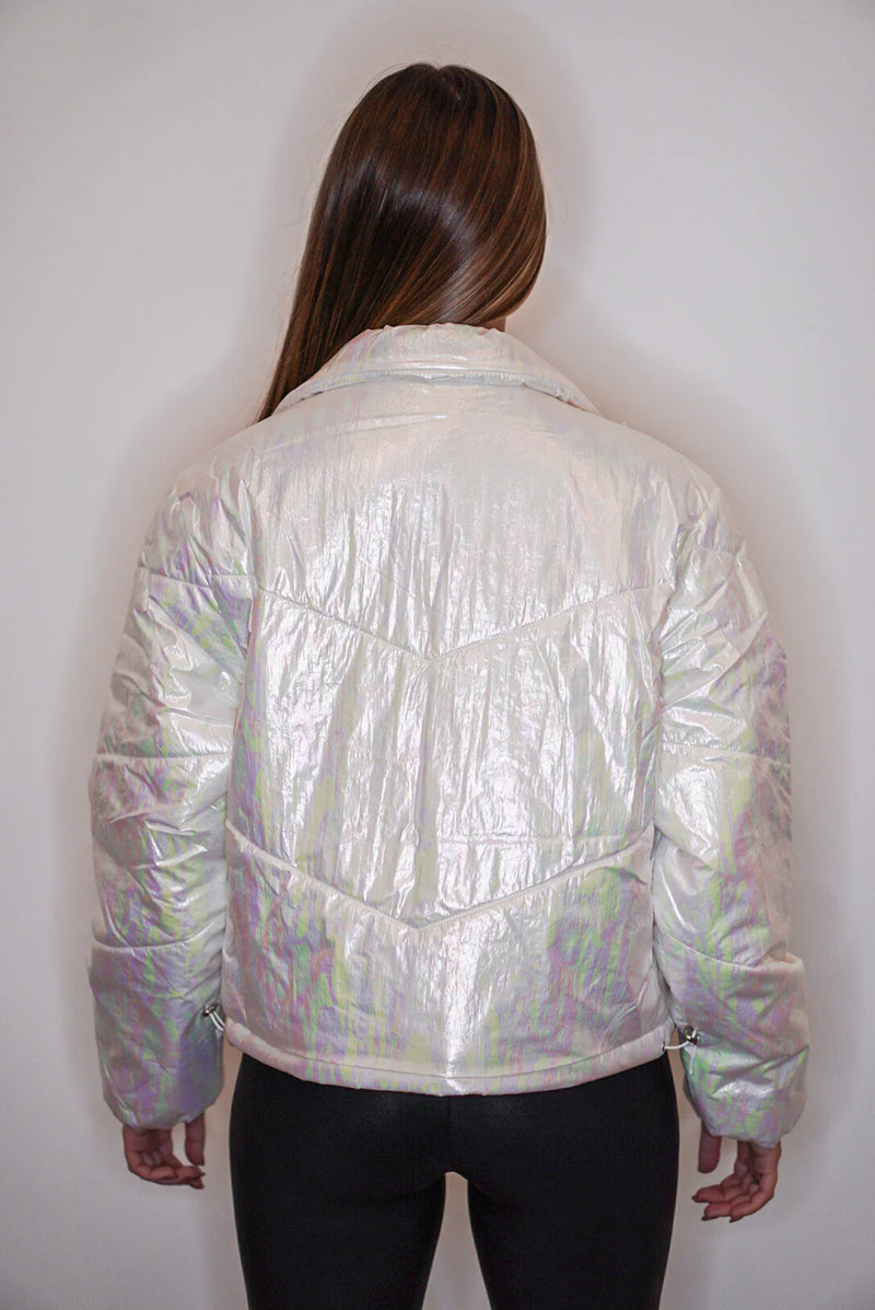 White and silver clearance jacket