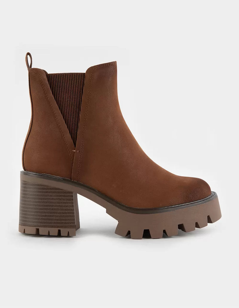 Addy cognac suede 2024 booties