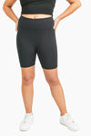 mono b biker shorts black