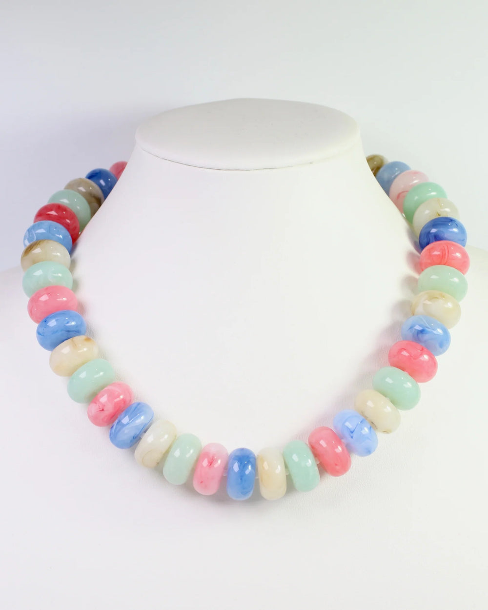 chunky colorful beaded necklace