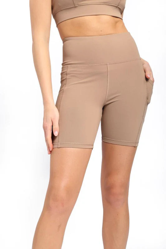 mono b nude biker shorts