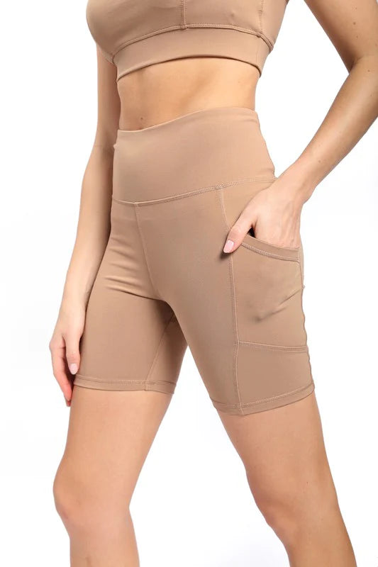mono b nude biker shorts