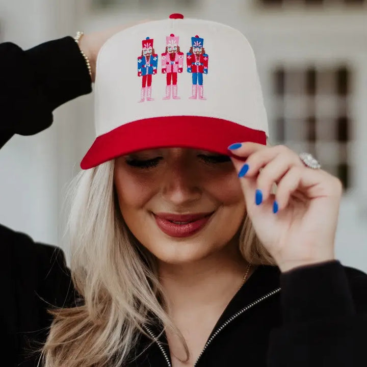 Christmas nutcrackers vintage trucker hat model