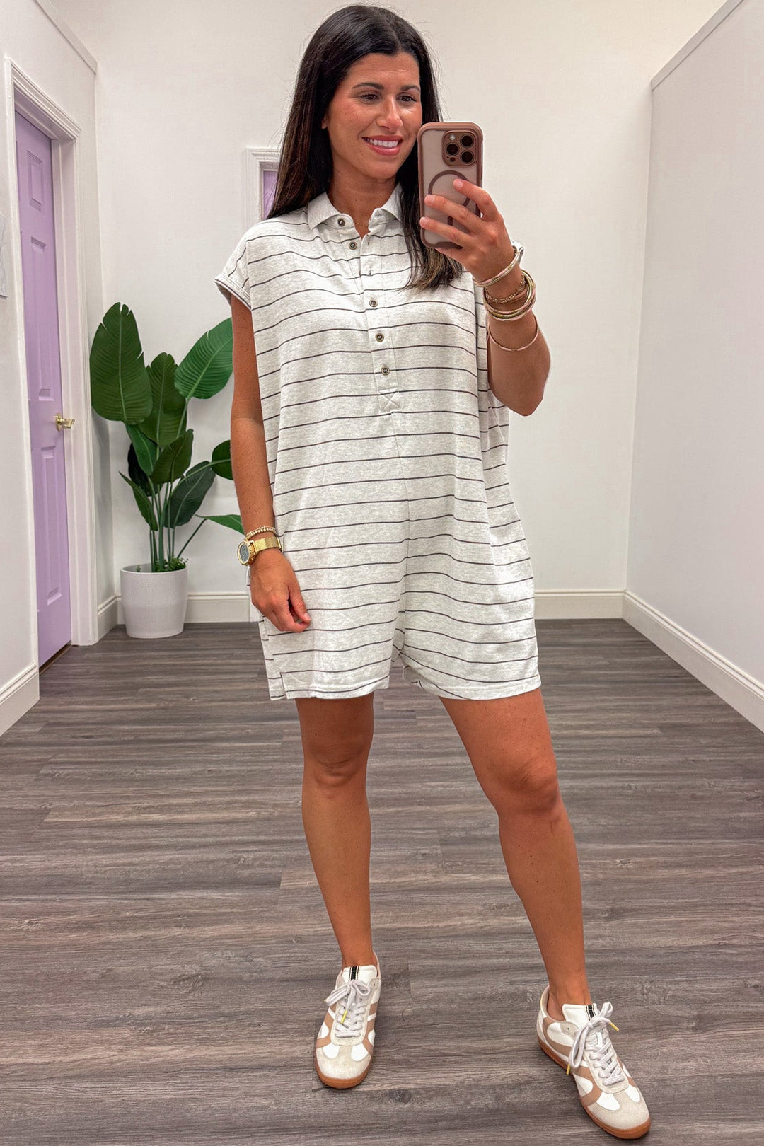 ladies dress rompers Women Casual V Neck Short Jumpsuits Belted Wrap Flared Half Sleeve Waist Tie Romper lightweight fabric with comfortable stretch Functional button closure with a flattering Women's Jumpsuits & Rompers |