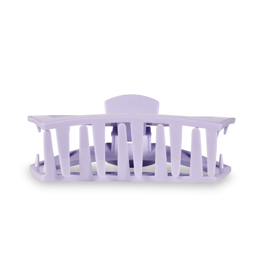 teleties lilac open claw hair clip