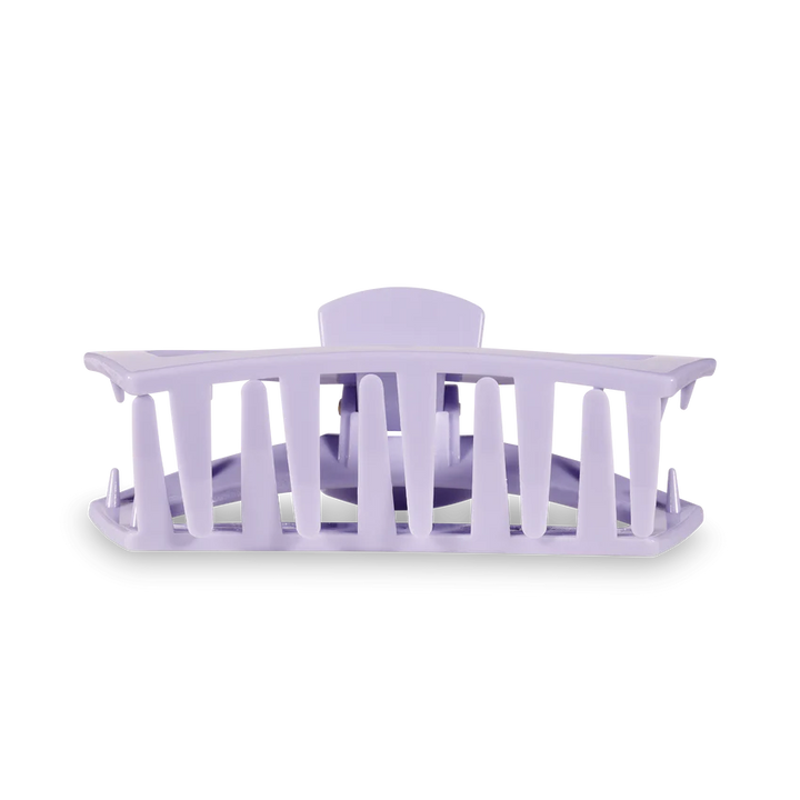 teleties lilac open claw hair clip