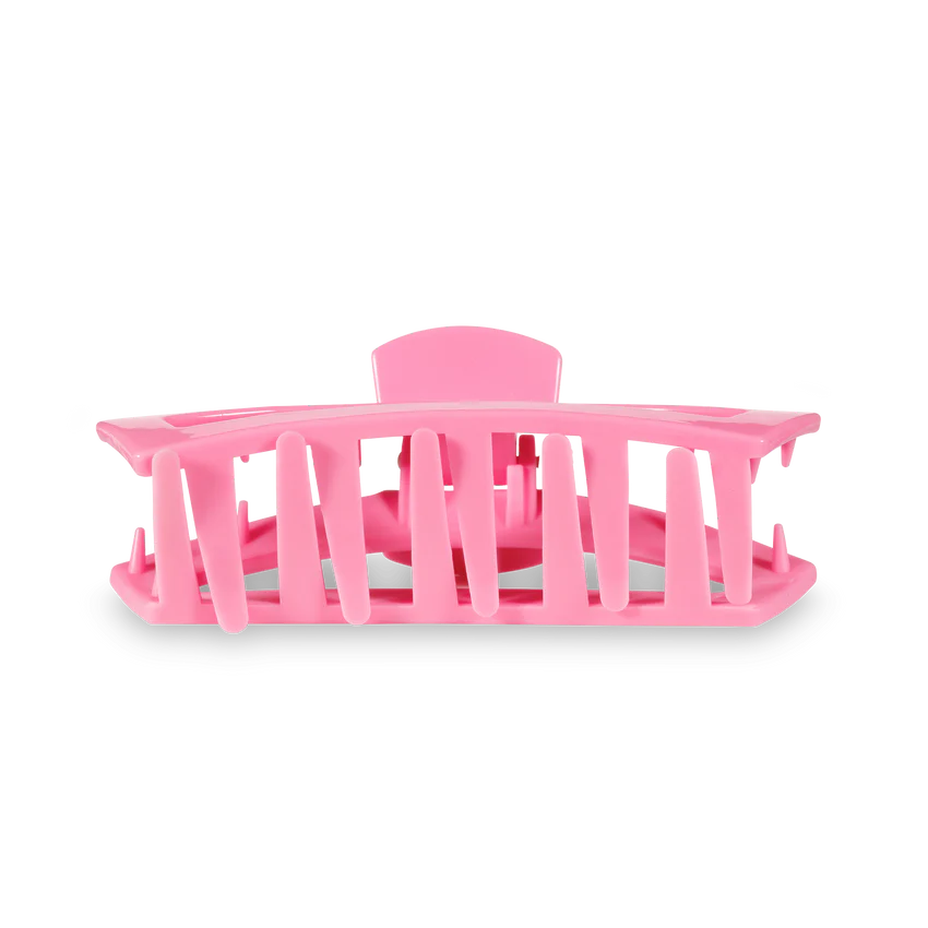 teleties hair claw clip peonies