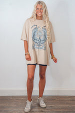 free bird eagle oversized tee