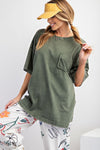 Perfectly Oversized Washed Forest Top
