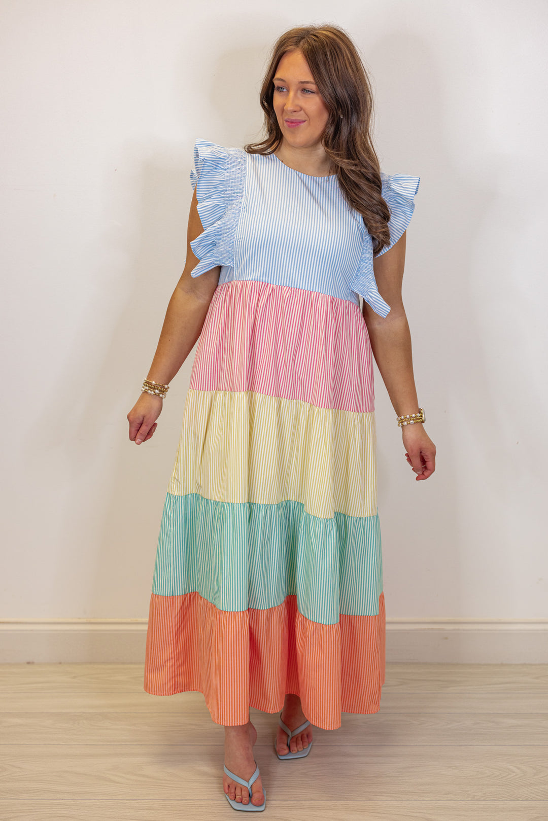 Summer Stripes Multicolor Maxi Dress Summer Stripes Multicolor Maxi Dress